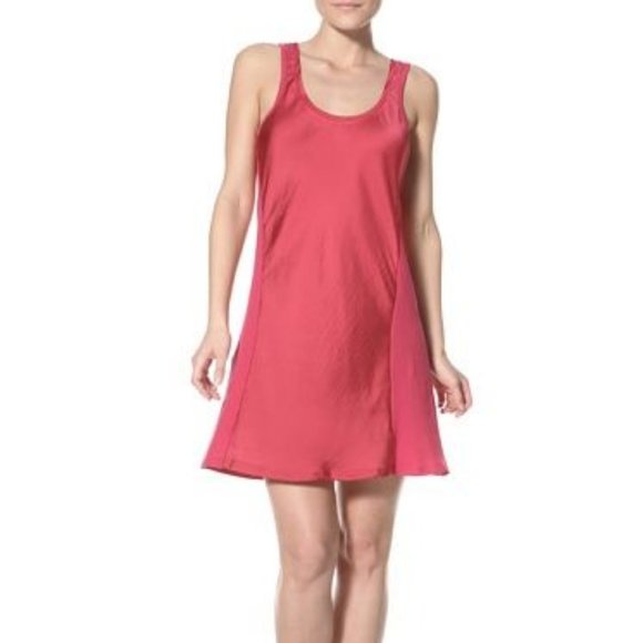 Stunning Nicole Miller Red Chemise Slip Dress M - Picture 1 of 6